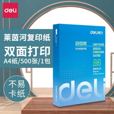 得力萊茵河A4打印紙(zhǐ)70g 整箱5包